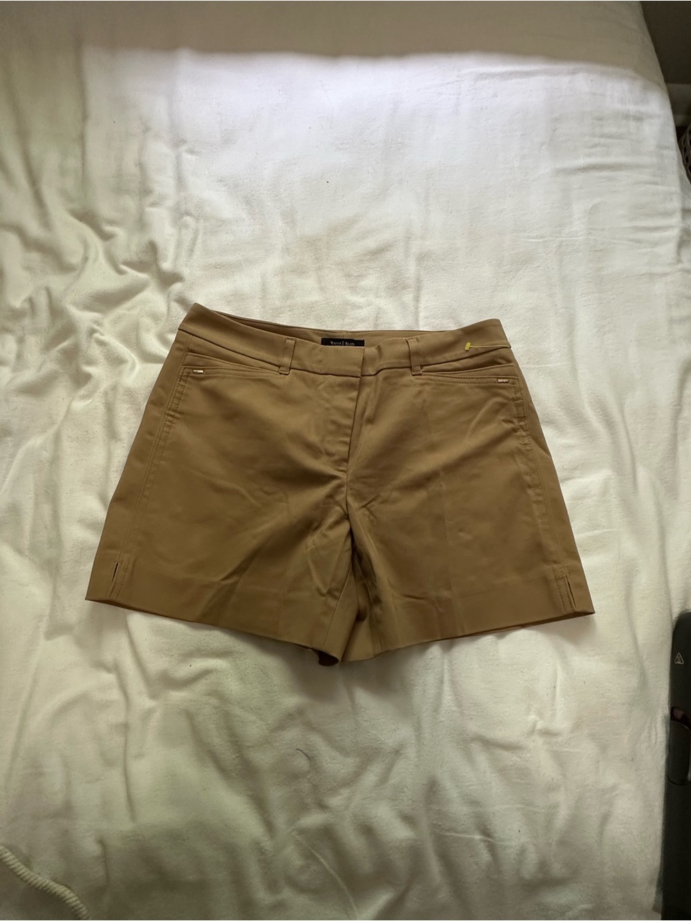 White House Black Market Camel Tailored Bermuda Shorts